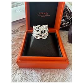 Hermès-Hermes Ring Farandole Chaîne d'ancre Enchaînée GM-Silvery