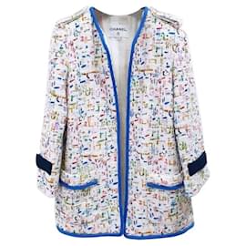 Chanel-Chanel 17P Tweed Multicolor Blazer Jacket-Multiple colors
