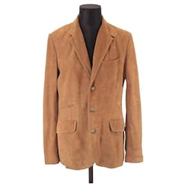 Ralph Lauren-Leather blazer-Brown