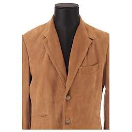 Ralph Lauren-Leather blazer-Brown