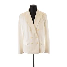 Ralph Lauren-cotton blazer-White