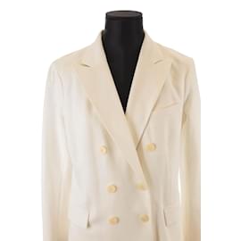 Ralph Lauren-cotton blazer-White