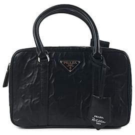 Prada-Prada Black Medium Antique Re Edition 2001-Black