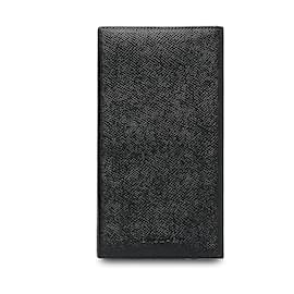 Bulgari-Bvlgari Black Leather Long Wallet-Black