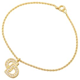 Dior-Goldfarbenes Dior-Logo-Strassarmband-Golden