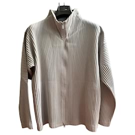 Issey Miyake-Homme Plissé Maglia grigio chiaro-Grigio