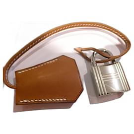 Hermès-clochette , new Hermès zipper and padlock for Hermès bag HIGH STRAP dustbag box-Silver hardware