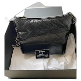 Chanel-Chanel Gabrielle black shoulder bag-Black