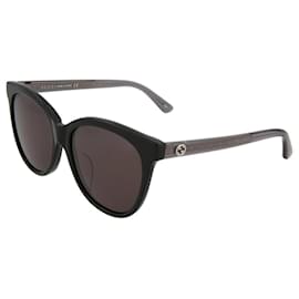 Gucci-Gucci GG0081sk 002  elegante Sonnenbrille-Schwarz,Grau