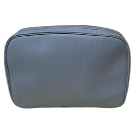 Louis Vuitton-Louis Vuitton Glacier Taiga Pochette de toilette en cuir GM-Gris