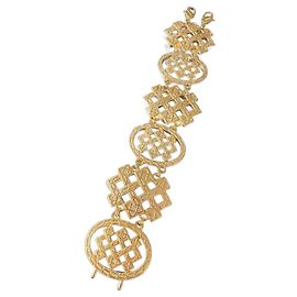 Bracelet Dior Cannage plaqué or Doré
