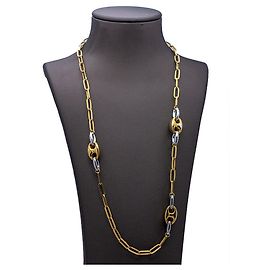 Autre Marque Collana in oro giallo e bianco D'oro