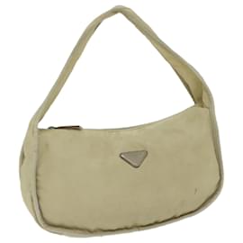 Prada-PRADA Shoulder Bag Nylon Beige Auth bs10495-Beige