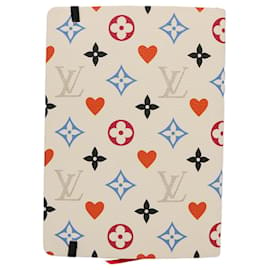 Louis Vuitton-LOUIS VUITTON Monogram Game On Kai Eclamance Note Cover Blanc GI0586 auth 60752UNE-Blanc