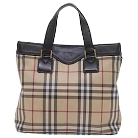 Burberry-BURBERRY Nova Check Tote Bag Tela rivestita Beige Aut 60300-Beige