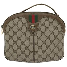 Gucci-Borsa a tracolla GUCCI GG Supreme Web Sherry Line Beige Rosso 904 02 047 auth 61456-Rosso,Beige