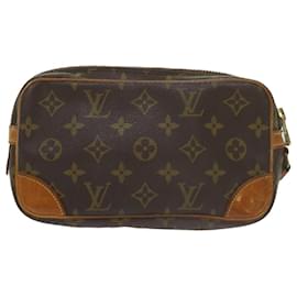 Louis Vuitton-LOUIS VUITTON Monogram Marly Dragonne PM Pochette M51827 LV Auth ep2548-Monogramme