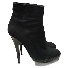 SAINT LAURENT Ankle boots T.EU 41 Suede Black