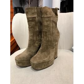 Balenciaga-BALENCIAGA  Boots T.eu 41 Suede-Beige