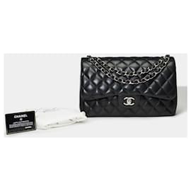 Chanel-Sac Chanel Timeless/classic black leather - 101638-Black