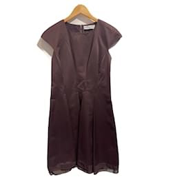 Saint Laurent-Vestidos SAINT LAURENT T.fr 38 Algodão-Roxo