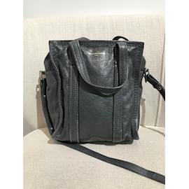 Balenciaga-BALENCIAGA Sacs à main T.  Cuir-Gris