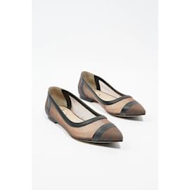 Fendi-Fendi Zucca Brown / Black Mesh EU 36 Uk 3-Black