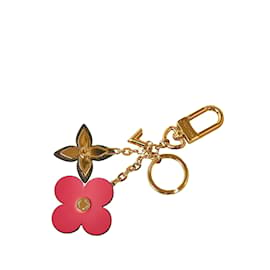 Louis Vuitton-Porte-clés de charme de sac à fleurs en fleurs monogramme Louis Vuitton doré-Doré