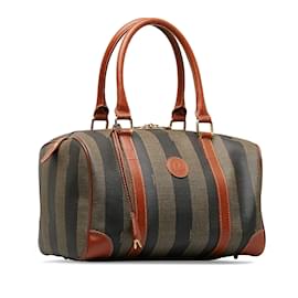 Fendi-Fendi Pequin Boston marron-Marron