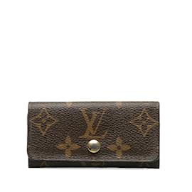 Louis Vuitton-Monograma Louis Vuitton marrón 4 Titular de la clave-Castaño