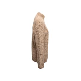 Ganni-Tan & Multicolor Ganni Melange Mock Neck Sweater Size US XS/S-Camel