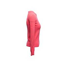 Valentino-Suéter Valentino Rosa Quente de Lã Virgem e Caxemira Tamanho US XS-Rosa