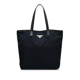 Prada-Black Prada Tessuto Tote-Black