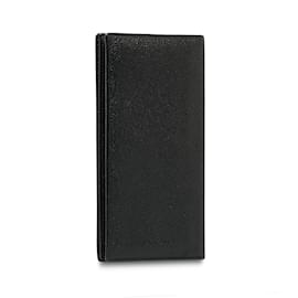 Bulgari-Black Bvlgari Leather Long Wallet-Black