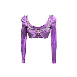Autre Marque-Violet Miss Sohee Soutien-gorge embelli Top Taille UK 10-Violet