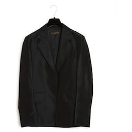 Louis Vuitton-Seda mínima FR36 Tão preto-Preto