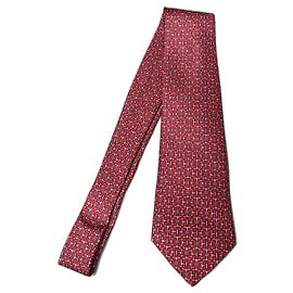 cravatta salvatore ferragamo nuova con box Rosso