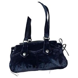 Prada-Samthandtasche in Marineblau Blau Marineblau