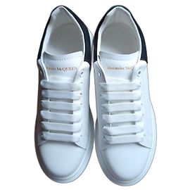 Übergroße Sneakers – Alexander Mcqueen – Weiß-Leder Weiß