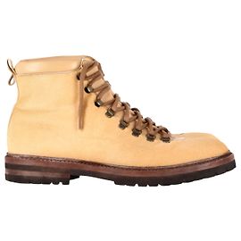 Botas Manolo Blahnik Calaurio com cordões em couro de bezerro bege Bege