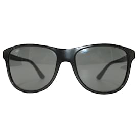 Prada-Prada SPR 20S Tinted Sunglasses in Black Plastic-Black