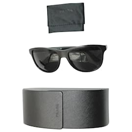 Prada-Prada SPR 20S Tinted Sunglasses in Black Plastic-Black