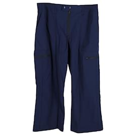 Autre Marque-Pantalon cargo Wales Bonner x Adidas en coton bleu marine-Bleu Marine