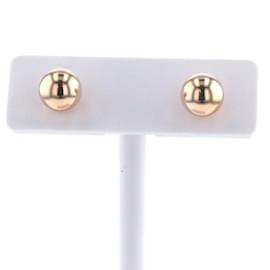 Autre Marque-18K Ball Stud Earrings-Golden