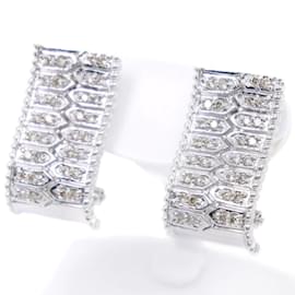 & Other Stories-18K Diamond Clip On Earrings-Silvery