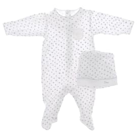 Baby Dior-BABY DIOR Trajes T.fr 3 mois - jusqu'a 60cm de algodón-Blanco