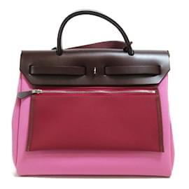 Hermès-Toile Herbag 31-Pink