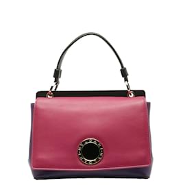 Bulgari-Duett-Handtasche aus Leder 281057-Pink