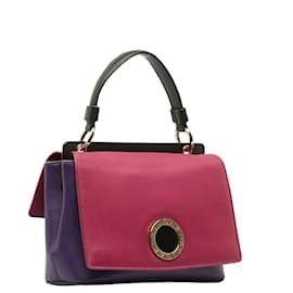 Bulgari-Leather Duet Handbag 281057-Pink
