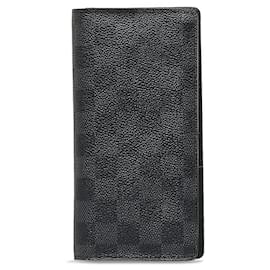 Louis Vuitton-Damier Graphite Brazza N62665-Black